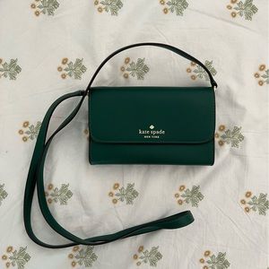 Green Kate Spade crossbody bag
